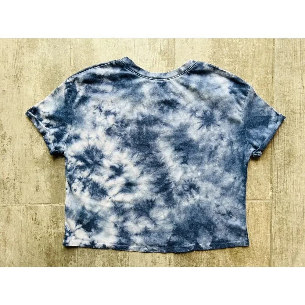 JUSTICE Girls Youth Tie Dye Crop Top T-Shirt Tee BELIEVE IN YOUR FUTURE SELF 6
